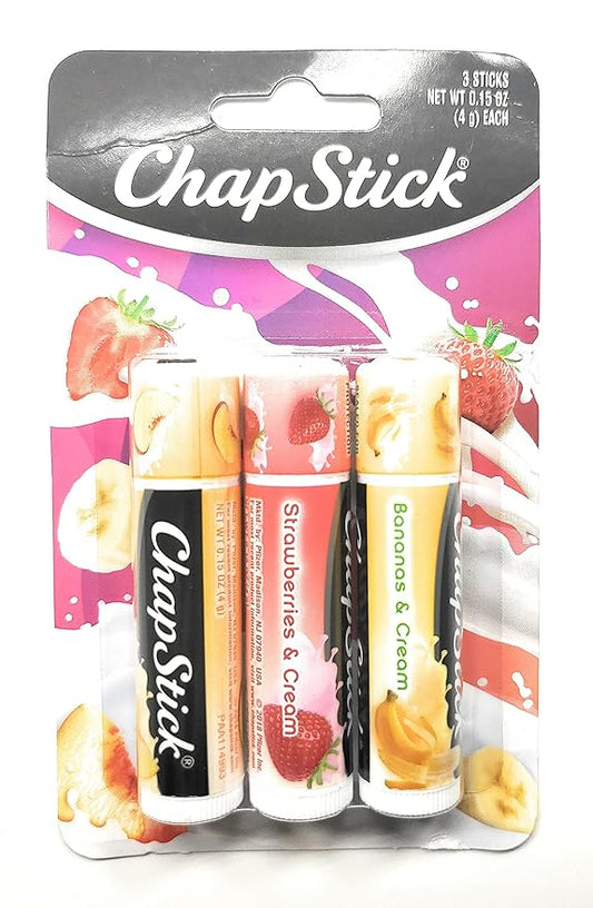 ChapStick (1) Pack Lip Balm Sticks Includes:
