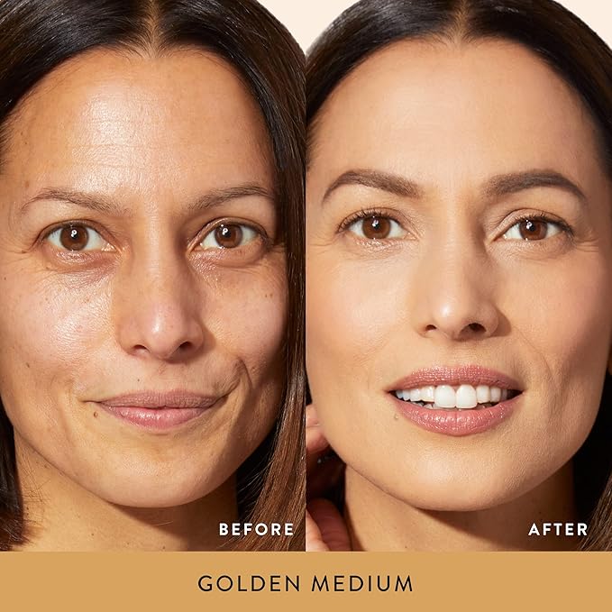 LAURA GELLER NEW YORK The Ideal Fix Concealer - Golden Medium - Buildable Medium to Full Coverage Liquid Concealer - Covers Under Eye Dark Circles & Blemishes - Long-Lasting