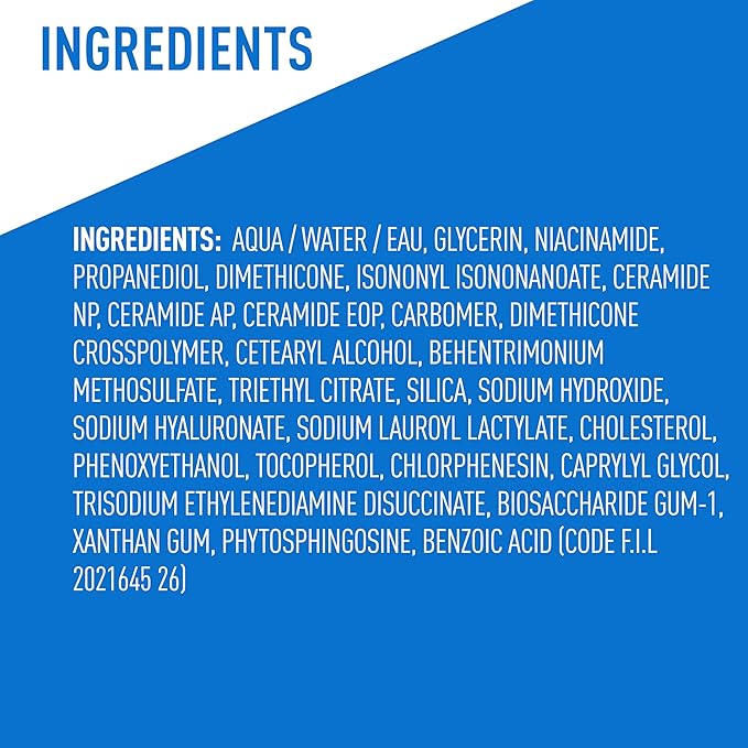 CeraVe Ultra-Light Moisturizing Gel, Hydrating Gel Face Moisturizer with Ceramides, Niacinamide, Hyaluronic Acid, Fragrance Free, Oil-Free, Weightless Mattifying Moisturizer, 1.75 FL Oz