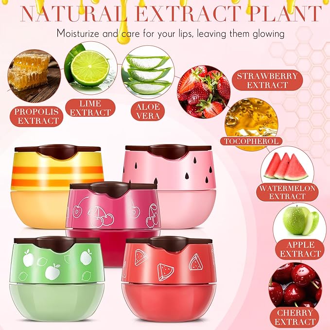 12 Pcs Bee Lip Balm Honey