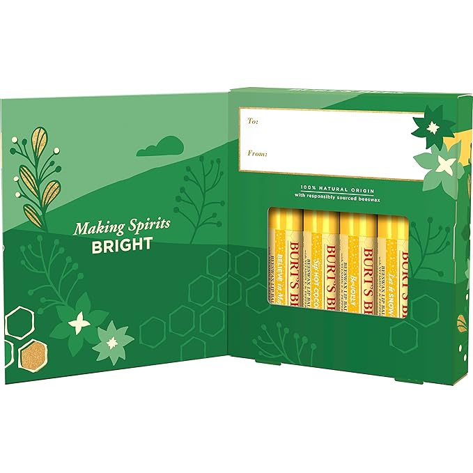 Burt's Bees Christmas Gifts, 4 Lip Balm