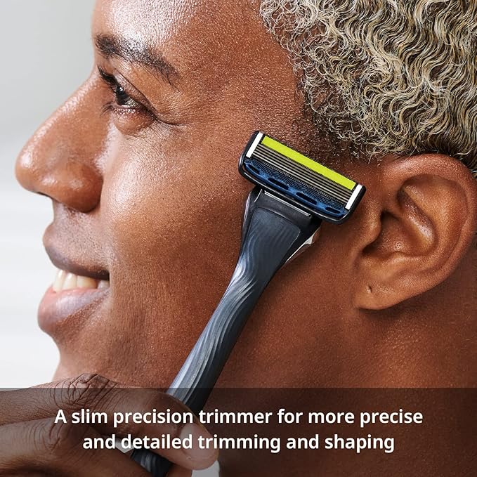 Dorco Pace 5 Pro Razors- Shaving System For Men with Trimmer - 1 Handle + 9 Cartridge Set