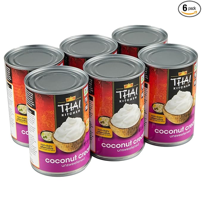 Thai Kitchen Unsweetened Coconut Cream, 13.66 fl oz (Pack of 6)