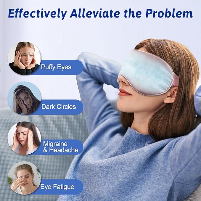 Cooling eye mask, cold eye