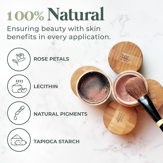 Dr. Lily Ros- All-Natural Blush, Bronzer & Shimmer – Plant Based No Harsh Chemicals, No Parabens or Synthetic Fragrances 100% Natural Formula Safe for Sensitive Skin (Golden Sun)