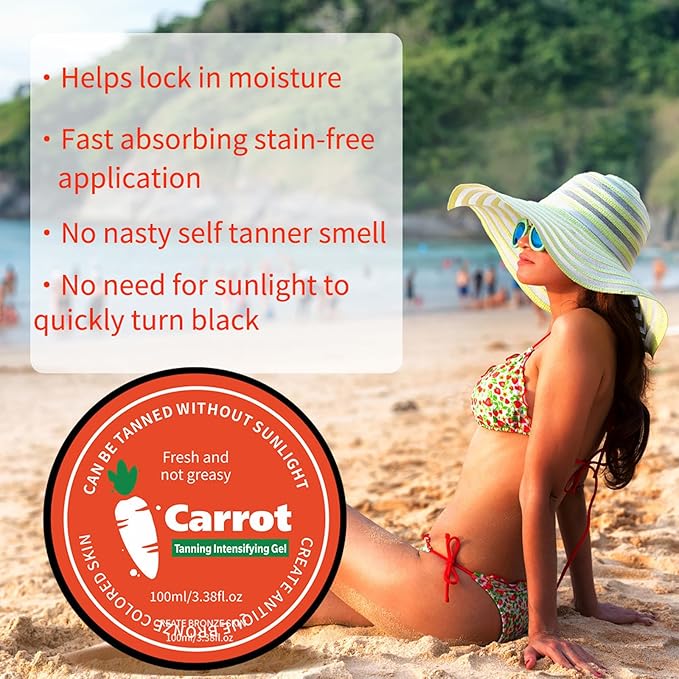 Carotene Tanning Gel, Carrot Tanning
