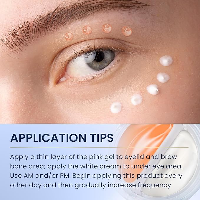 Dual eye cream with advanced