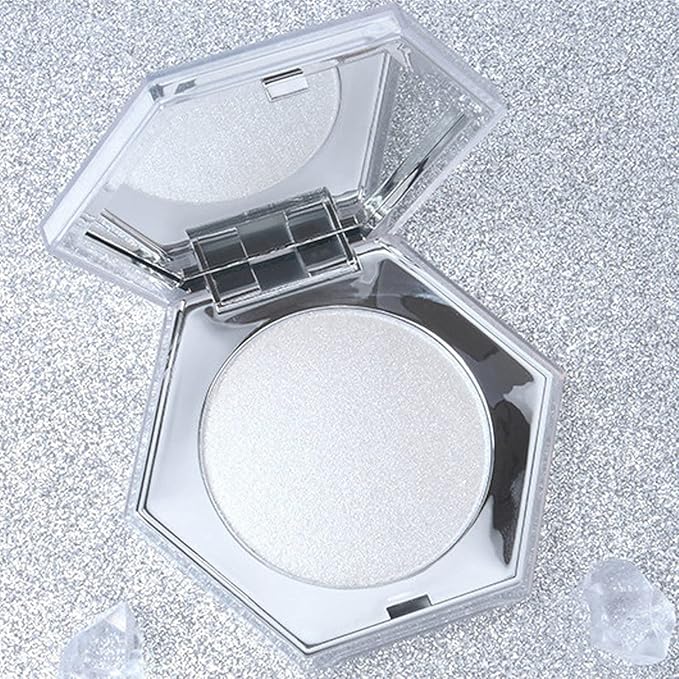 Pink Face Glitter Makeup,Highlight Makeup Contour Powder,Diamond Shimmer (Mermaid Pink)