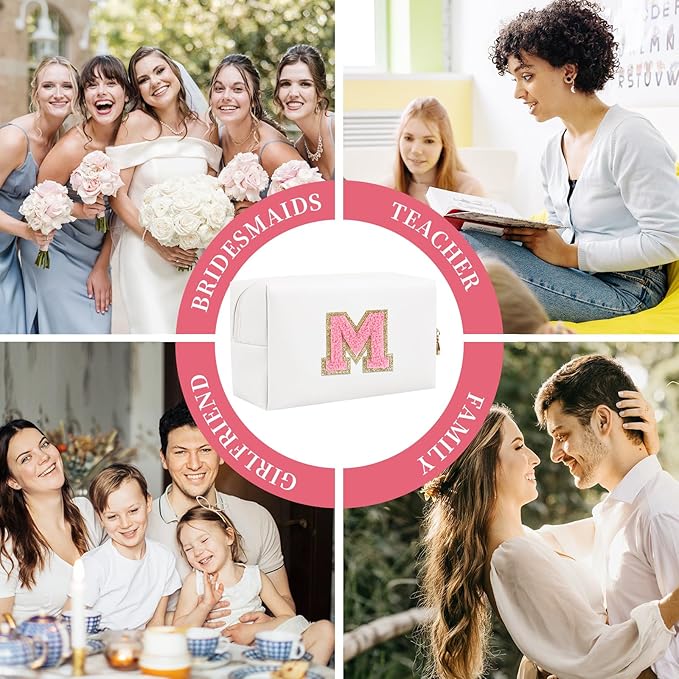 Personalized initial letter patch makeup