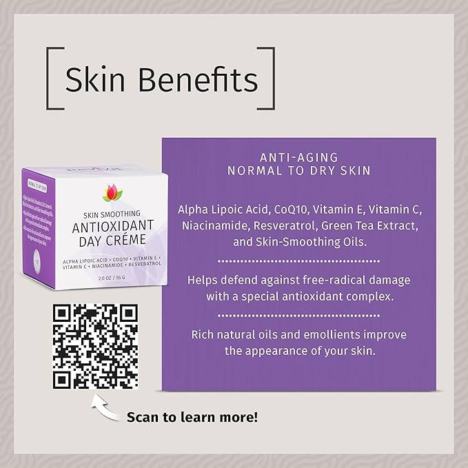 REVIVA LABS - Skin Smoothing Antioxidant Day Créme