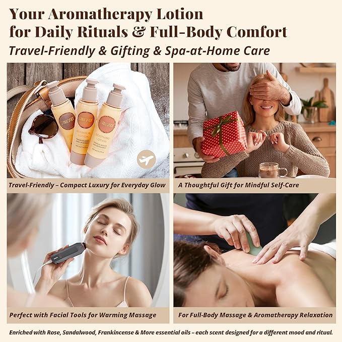 Rose & Fir Botanical Lotion – Lightweight Hydrating Lotion for Body & Massage, Forest Rose & Evergreen Aroma, Gentle Warming Care for Winter Self-Care & Holiday Gifting, 3.4 fl oz / 100 ml