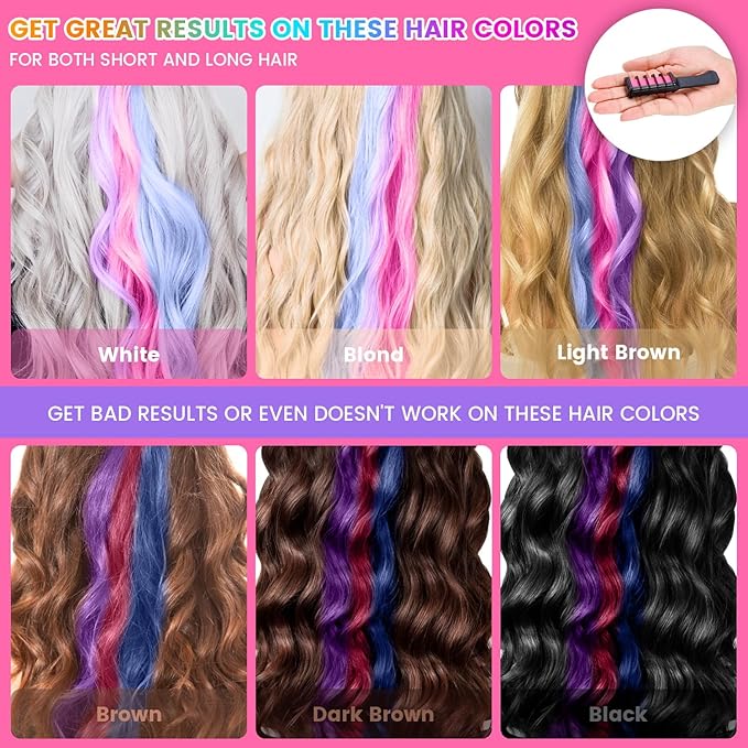 10 Color New Hair Chalk