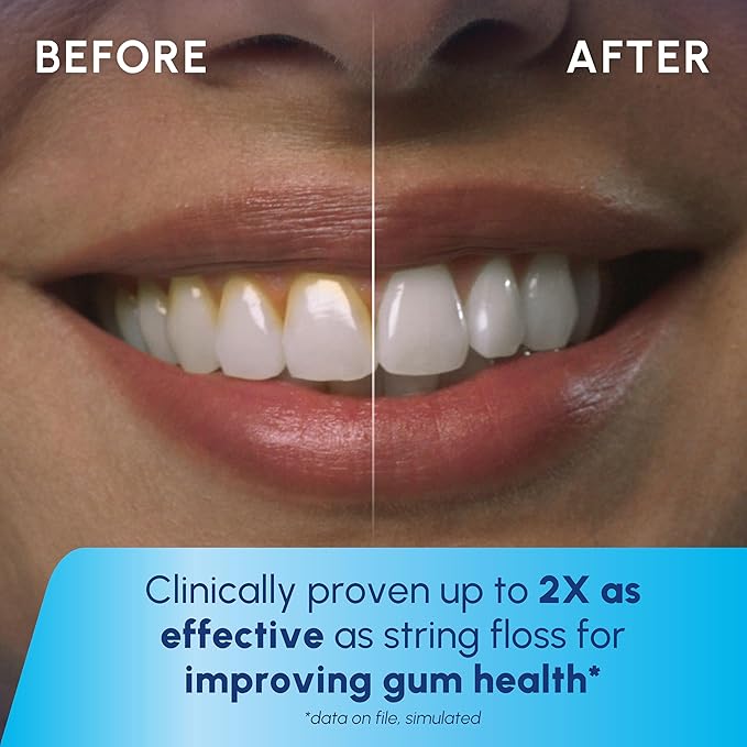 Waterpik Cordless Pulse Rechargeable Portable Water Flosser for Teeth, Gums, Braces Care and Travel with 2 Flossing Tips, Waterproof, ADA Accepted, WF-20 Gray, Packaging May Vary