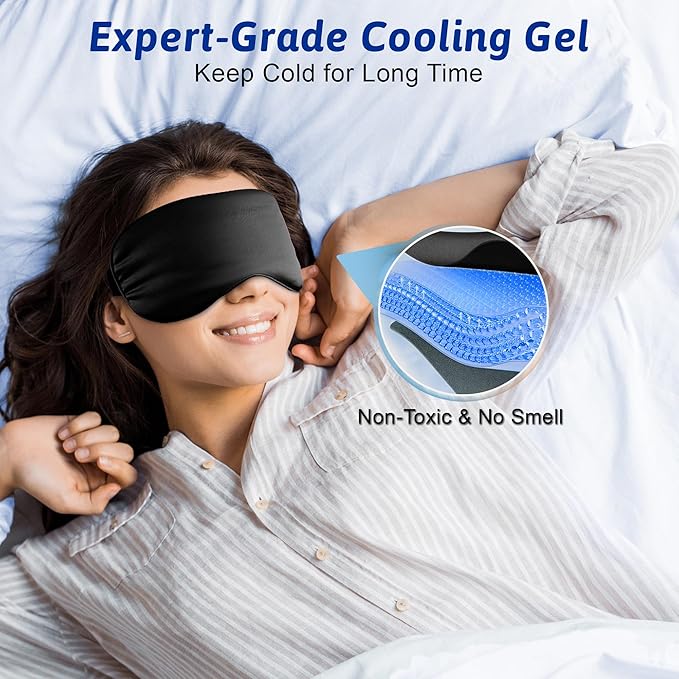 Cooling eye mask, cold eye