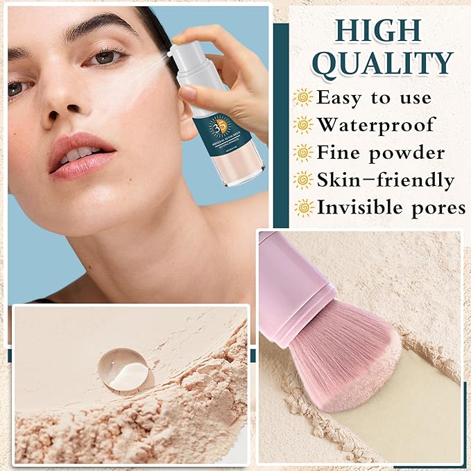 Mineral Sunscreen Powder for Face Spf Powder Sunscreen