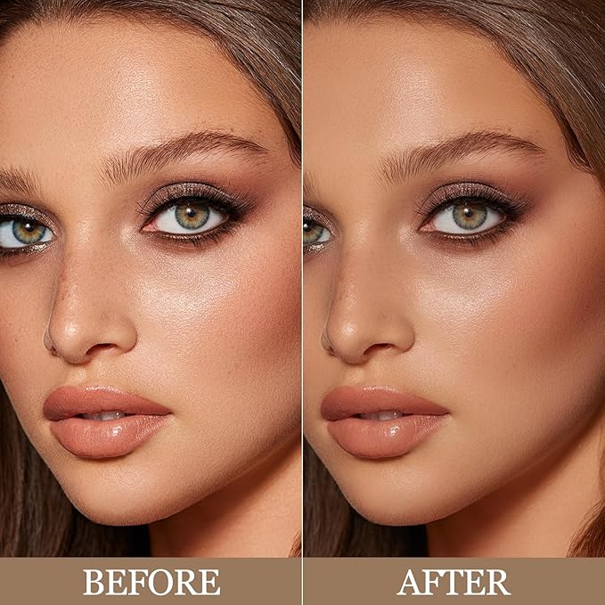 Erinde Matte Brown Contour Palette, Warm Toned Face