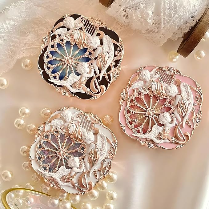 Flower Knows Little Angel Cream Blush,Buildable & Blendable Makeup Blush for cheeks,Soft & Long-lasting,Pink Nude Flush for All Skin Tones(03 Paradise Poet,6g)