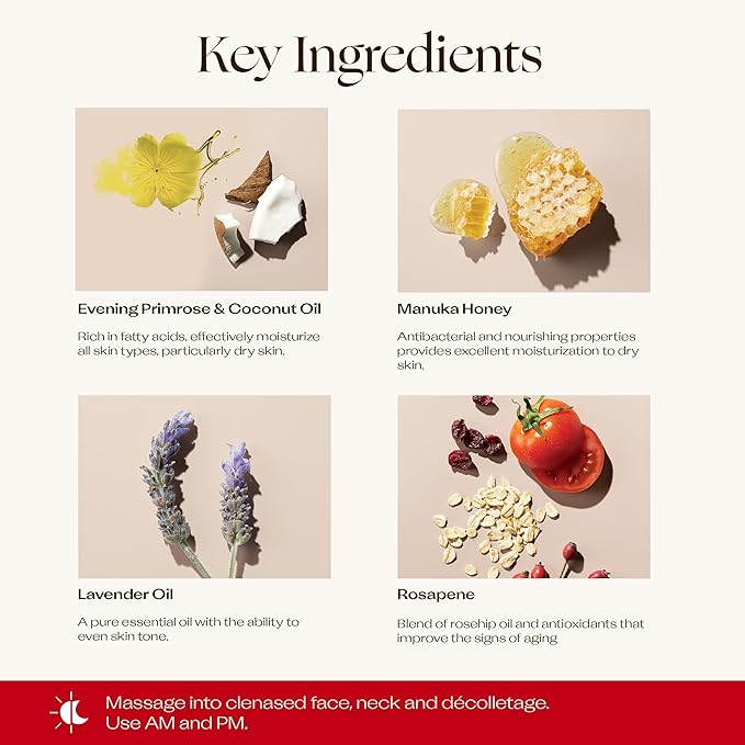 Trilogy Ultra Hydrating Face Cream, Intense Moisture for Dry Skin, 2.5 fl oz