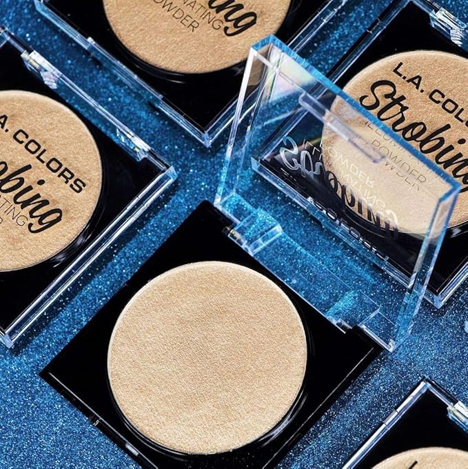 L.A. COLORS Strobing Illuminating Powder, Gleaming Goddess, 1 1 Ounce