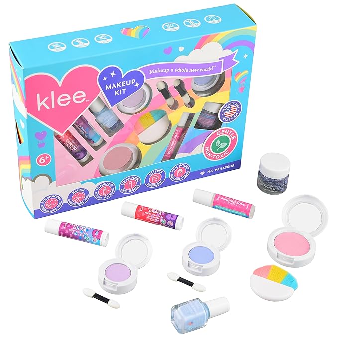 Luna Star Klee Ultimate Makeup Kit. Gentle and Non-Toxic. Kid-Friendly. Made in USA. (Arc of Joy)