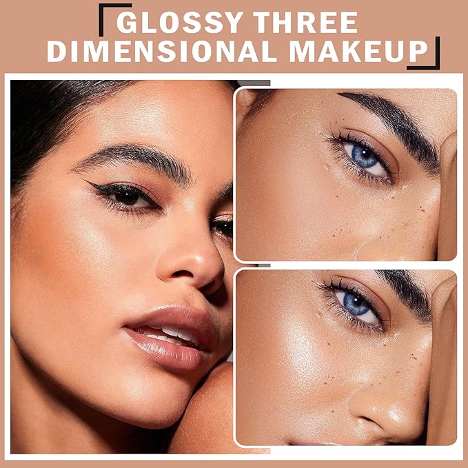 Body Hair Glitter Powder Highlighter Makeup Powder Polvo Makeup-Pearl White