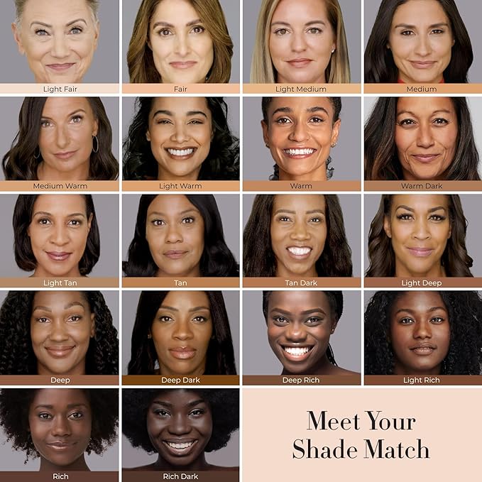 LUMINESS Airbrush Spray Silk Foundation Starter Kit - Deep Dark - Foundation, Primer & Dual-Sided Angled Buffing Brush - Medium, Buildable Coverage, Anti-Aging Formula Hydrates & Moisturizes