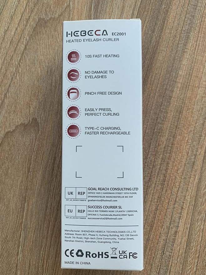 Heated Eyelash Curler Pro,Heated Lashes Curler with 149°F /167°F Heat Settings, Heat Eye Lashes Curler with Food-Grade Silicone pad and Rechargeable 600mAh Battery (Violet)