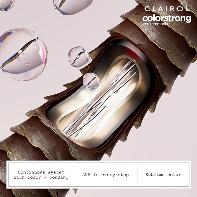 Clairol ColorStrong Permanent Zero Ammonia Hair Dye, 7.1 Dark Ash Blonde - Bora Bora Hair Color, Pack of 1