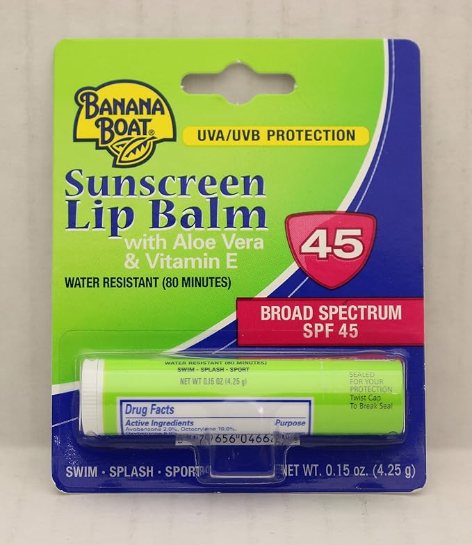 Banana Boat Spf#45 Lip Balm Sunscreen (4ml)