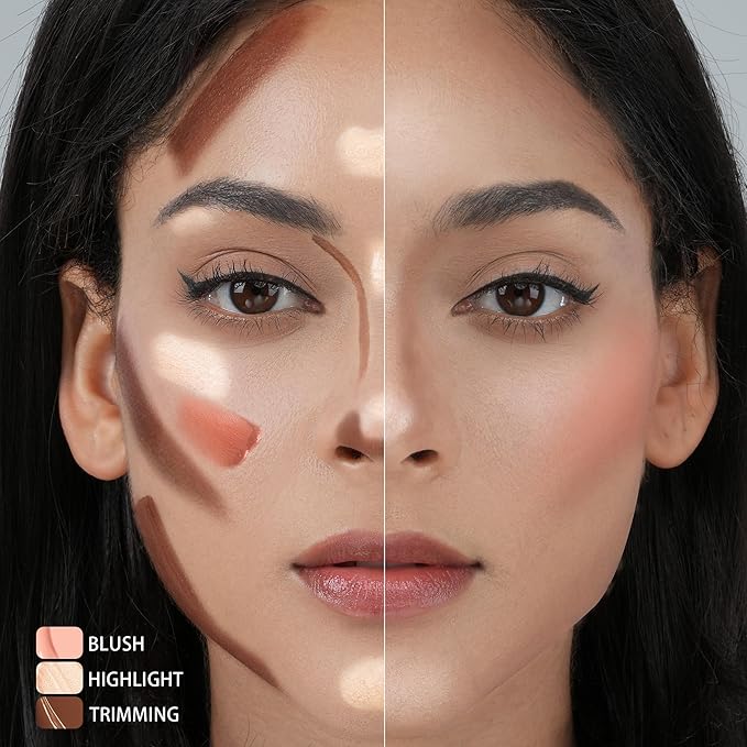 Liquid Highlighter Makeup Stick 3D Sparkling Effect,Cream Highlighter Lightweight,Easy To Spread,Highlighter Makeup Long-lasting,Natural Makeup Effect(01#Spotlight)