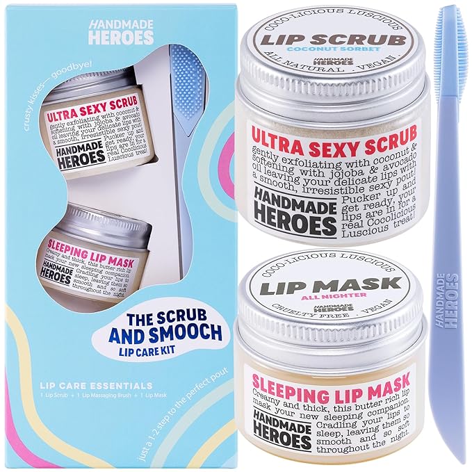 100% Natural Lip Scrub, Vegan Conditioning