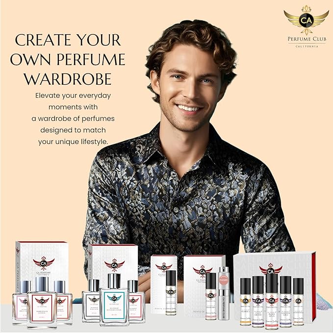 CA Perfume Impression of Oud Wood For Men Replica Fragrance Body Oil Dupes Alcohol-Free Roll-On 0.3 Fl Oz/10ml