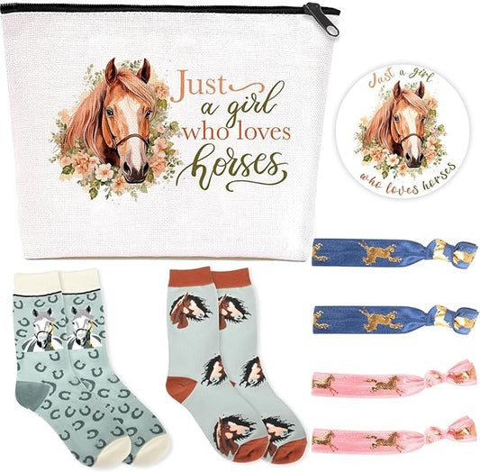 Makeup bags horses cosmetic bag