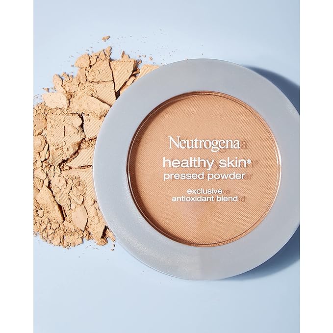 Neutrogena Healthy Skin Pressed Makeup Powder Compact with Light 20,. 34 oz