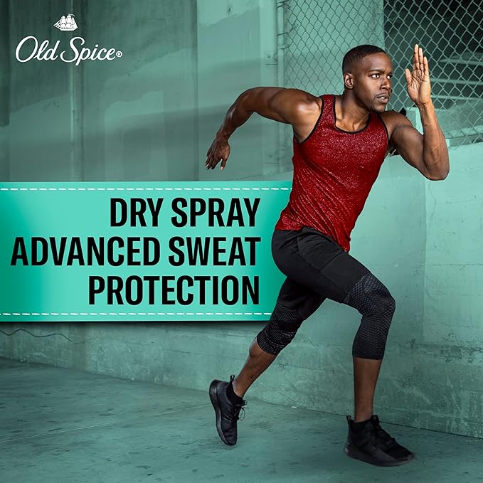 Old Spice Dry Spray Antiperspirant Deodorant for Men, High Endurance, 24/7 Sweat Defense & Odor Protection, 24/7 Freshness & Lasting Scent, Pure Sport Scent, 4.3 oz (Pack of 3)