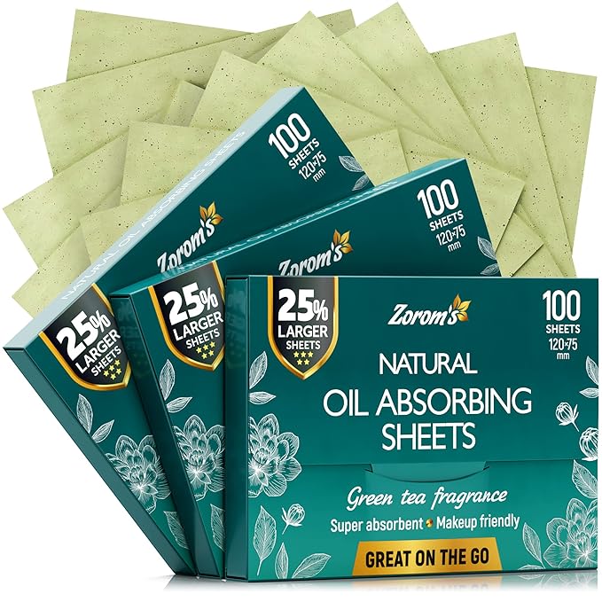 Natural Green Tea Oil Blotting Sheets for Face Face