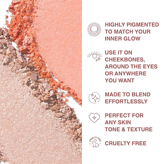 Highlighter Makeup Powder Divine V - Highlighter Powder Powder Highlighter, 0.53 Oz