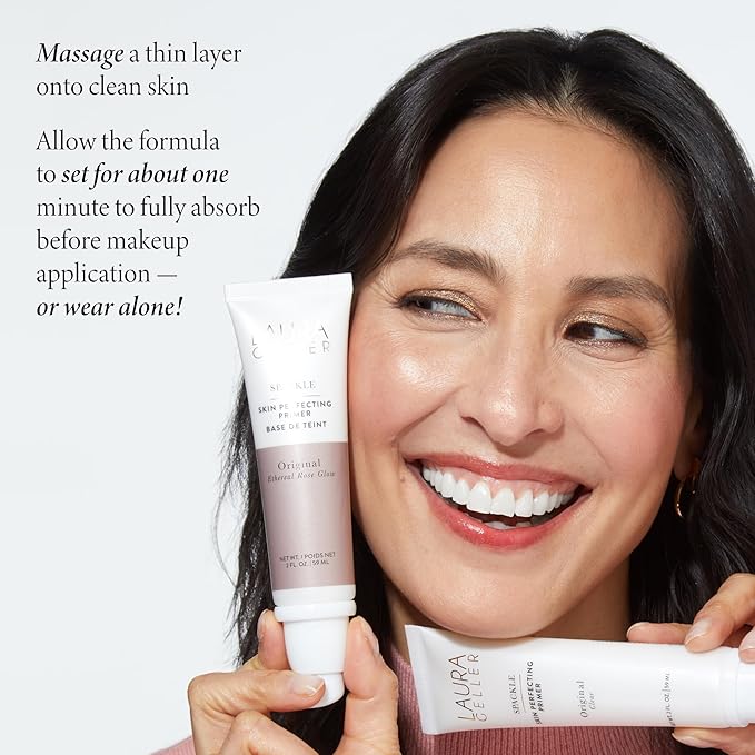 LAURA GELLER NEW YORK Primer, Ethereal Rose Glow, Non-Greasy, Cruelty-Free, 59 ml