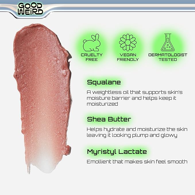 GOOD WEIRD Highlighter: Balmy Weather Blush Stick - (Dusty Rose) 15 oz