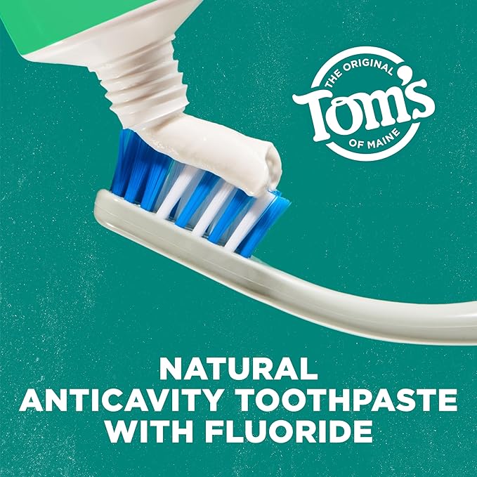 Tom's of Maine Wicked Fresh! Natural Anticavity Toothpaste, with Fluoride, Spearmint, 3 Pack, 4.0oz
