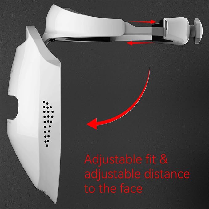 Nualux Red Light Therapy Led Facial Mask-Photons Facial Skin Care Machine LED Beauty Mask Therapy Machine -HK207