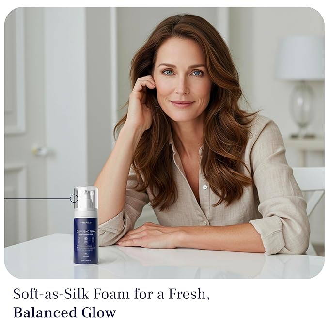 PUREANCE Cleansing Foam - Face Wash for Women - Gentle Foaming Facial Cleanser - Sensitive Skin Facewash - With Calendula, Chamomile, Lactic Acid & More - 5.07 Fl Oz