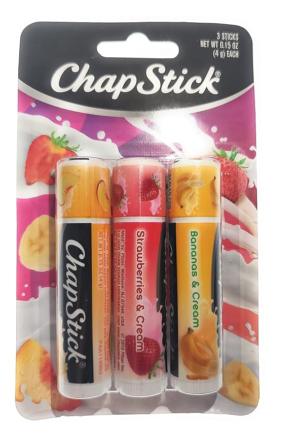 ChapStick (1) Pack Lip Balm Sticks Includes: