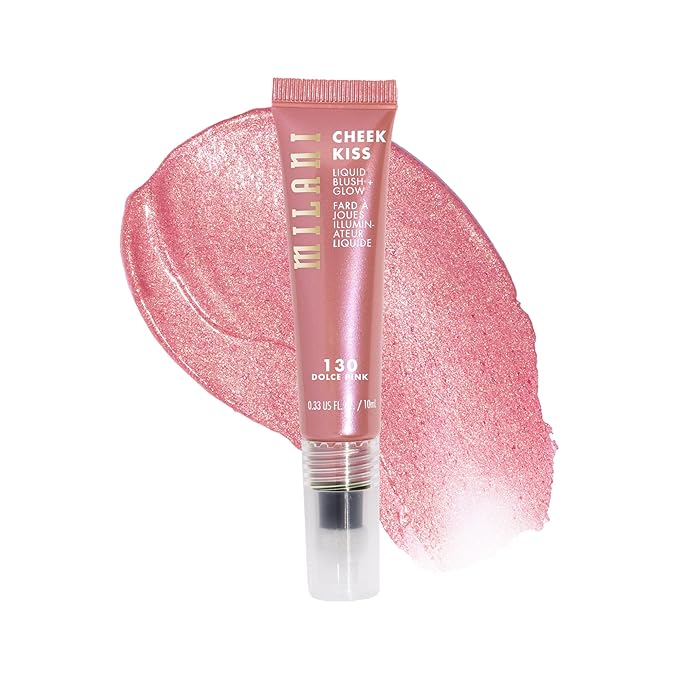 Milani Cheek Kiss Blush + Glow Highlighter - 130 Dolce Pink