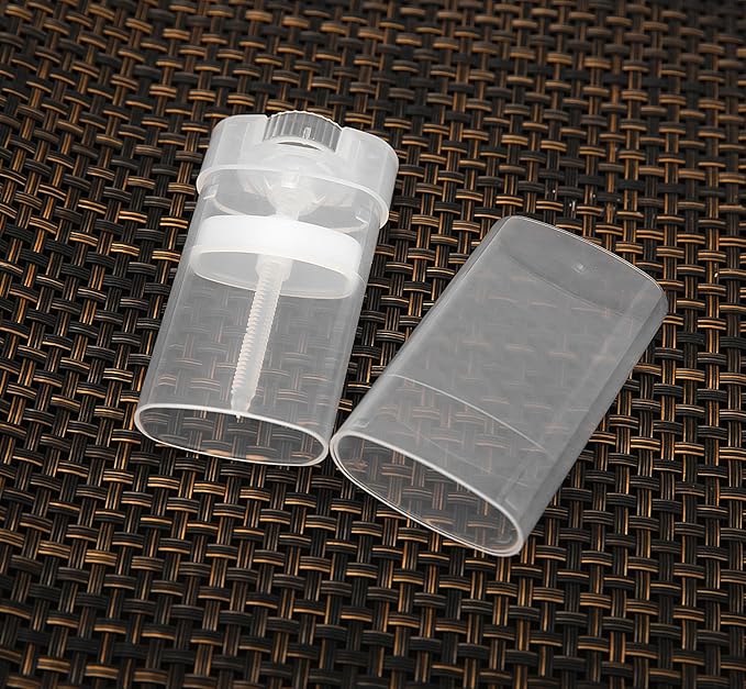 100PCS 15ML Transparent Empty Oval Deodorant