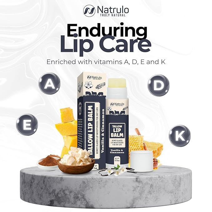 Beef Tallow Lip Balm – Natural