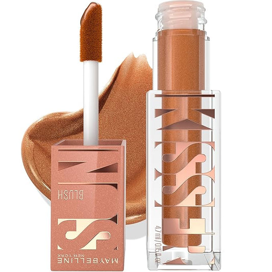 Maybelline Sunkisser Multi-Use Liquid Blush and Bronzer, Blendable, Longwear, Glowy Make Up, Electric Blush, 1 Count
