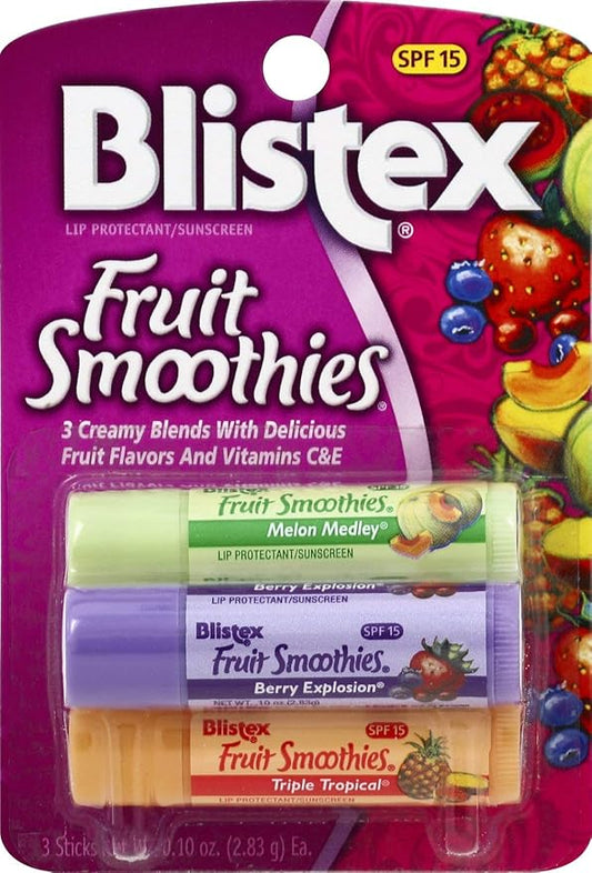Blistex Fruit Smoothies Lip Protectant Assorted, (Packaging