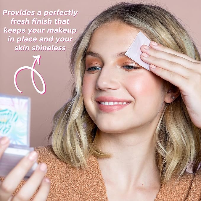 Petite 'n Pretty New Makeup Set - Featherlight Clear Mascara & Brow Gel, Glo$$ Balm, Cloud Mine Backpack, Biodegradable Blotting Sheets + Makeup Bag for Kids, Tweens and Teens