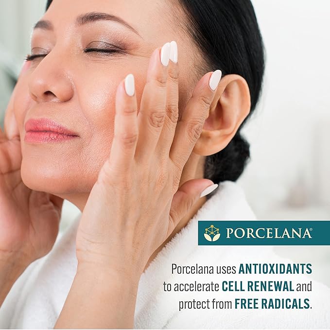 Porcelana Daytime Hydration Cream For Face & Body [Updated Formula] - Fades Dark Spots & Evens Skin Tone - For Sun & Age Spots, Acne Scarring, Melasma & Discoloration - Antioxidant Moisturizer (3 oz)